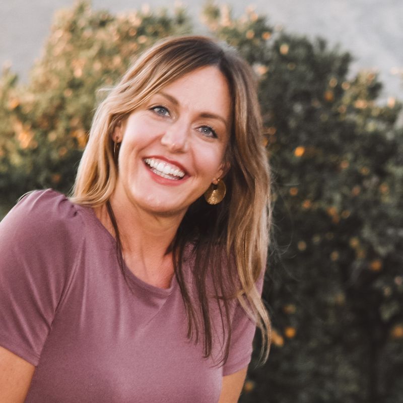 Rachel McGonigle laughing outdoors